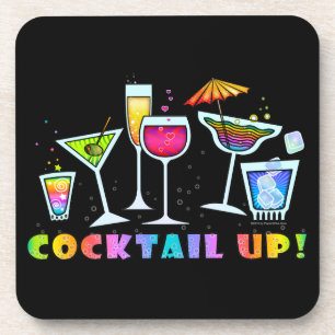 COCKTAIL UP GLASSES CORK COASTERS