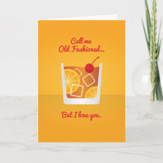 Cocktail Valentine: Call me Old Fashioned Holiday Card