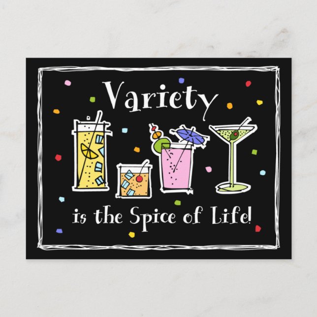 Cocktail Variety Recipe Card (Front)