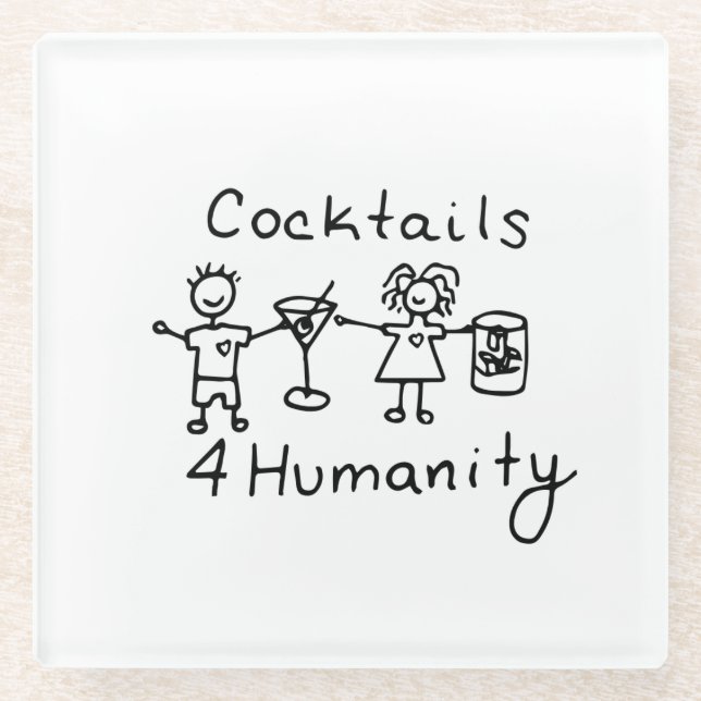 Cocktails4Humanity Coaster (Front)