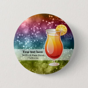 Cocktails 6 Cm Round Badge