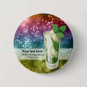 Cocktails 6 Cm Round Badge