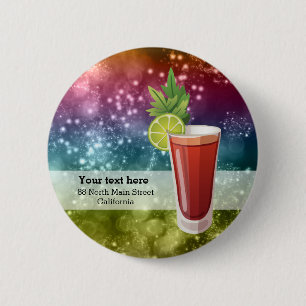 Cocktails 6 Cm Round Badge