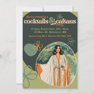 Cocktails and Caftans Invitation