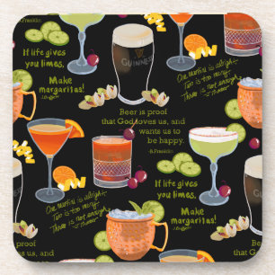 Cocktails and contemplation coaster