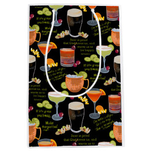Cocktails and contemplation medium gift bag