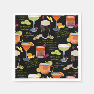 Cocktails and contemplation napkin