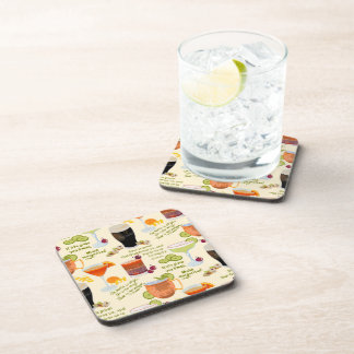 Cocktails and conversation coaster