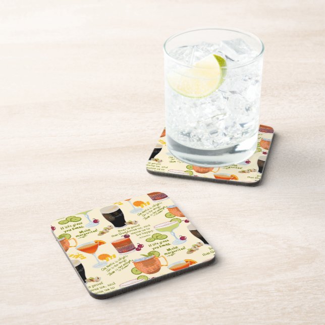 Cocktails and conversation coaster (Right Side)