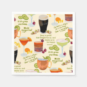 Cocktails and Conversation Napkin