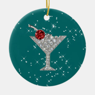 Cocktails Anyone? by SRF Ceramic Tree Decoration