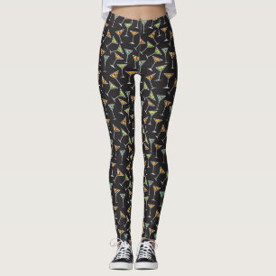 Cocktails Anyone Pop Fashion Leggings