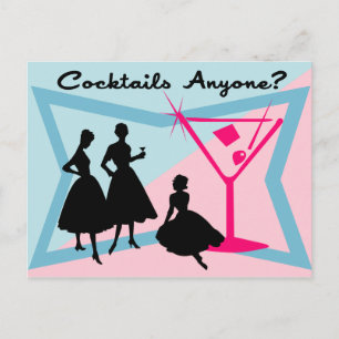 Cocktails Anyone? Postcard
