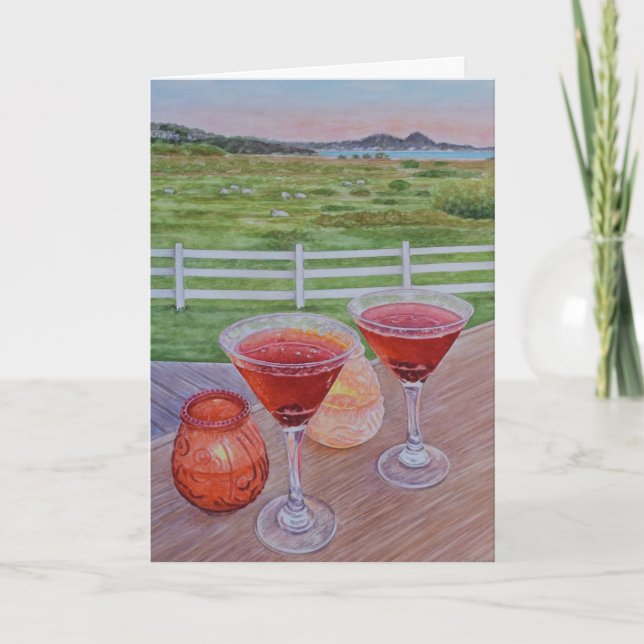 Cocktails at Mission Ranch  Card (Front)