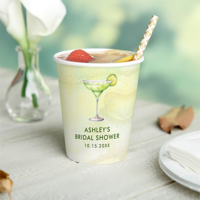 Cocktails Brunch & Bubbly Bridal Shower  Paper Cups (Creator Uploaded)