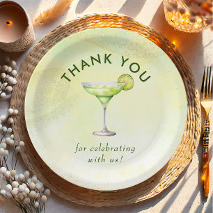 Cocktails Brunch & Bubbly Bridal Shower Paper Plate