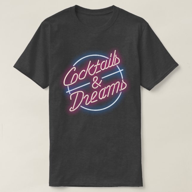 Cocktails Dreams vintage T-Shirt (Design Front)