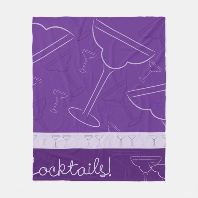 Cocktails! Fleece Blanket (Front)