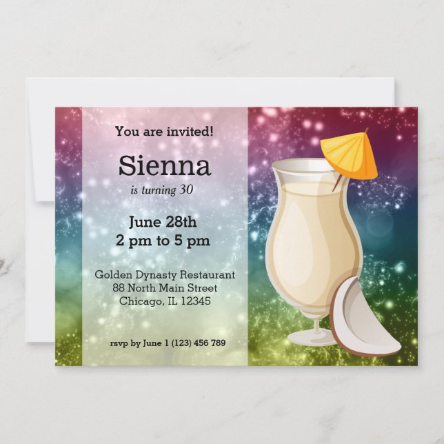 Cocktails Invitation (Front)