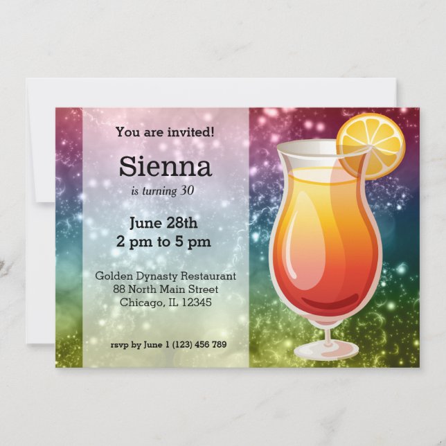Cocktails Invitation (Front)