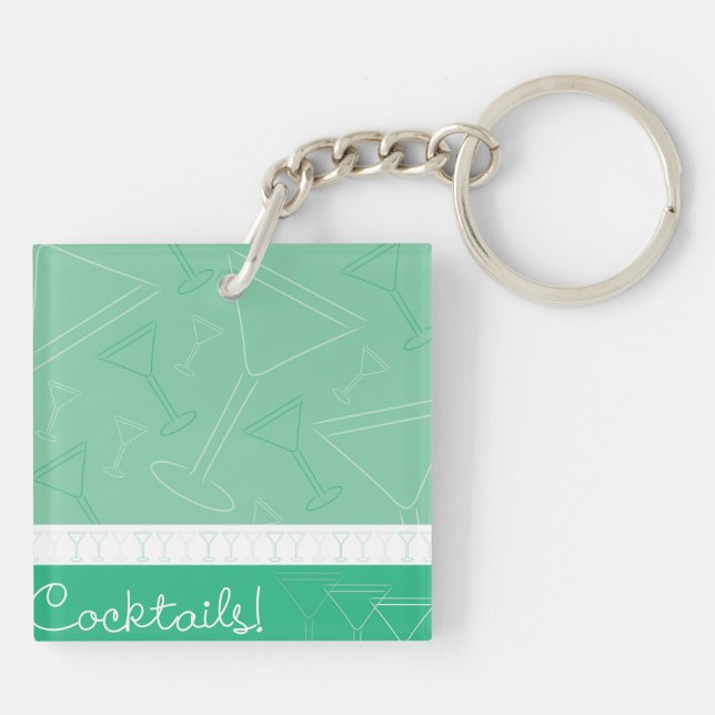 Cocktails! Key Ring (Back)