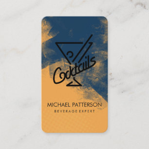 Cocktails Martini Drink Logo Business Card