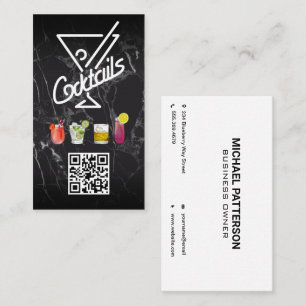 Cocktails   QR Code   Add Custom Business Card