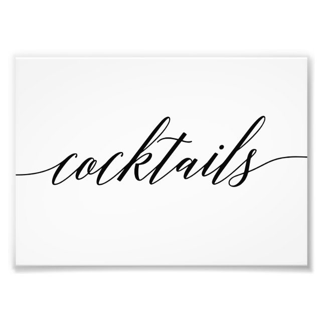 Cocktails Sign EDITABLE COLOR and SIZE MSC (Front)