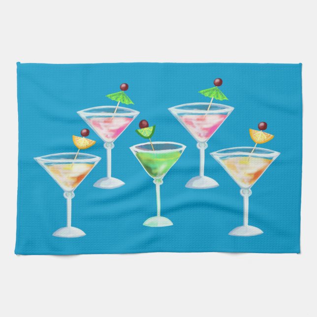 cocktails tea towel (Horizontal)