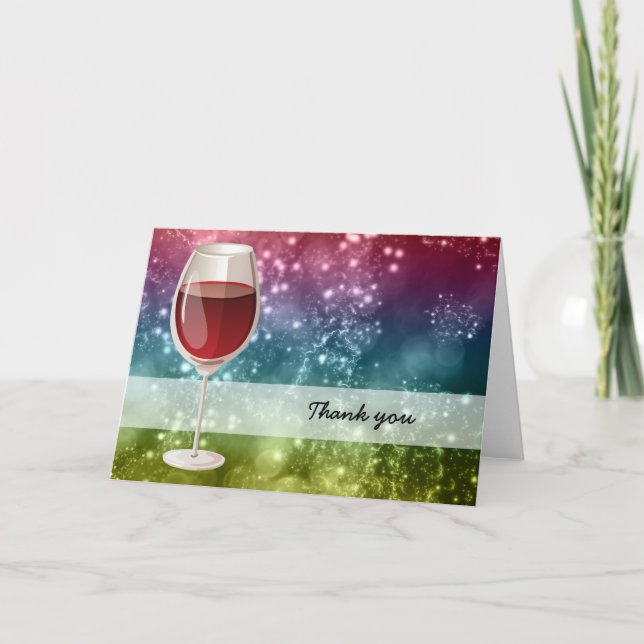 Cocktails Thank You Card (Front)