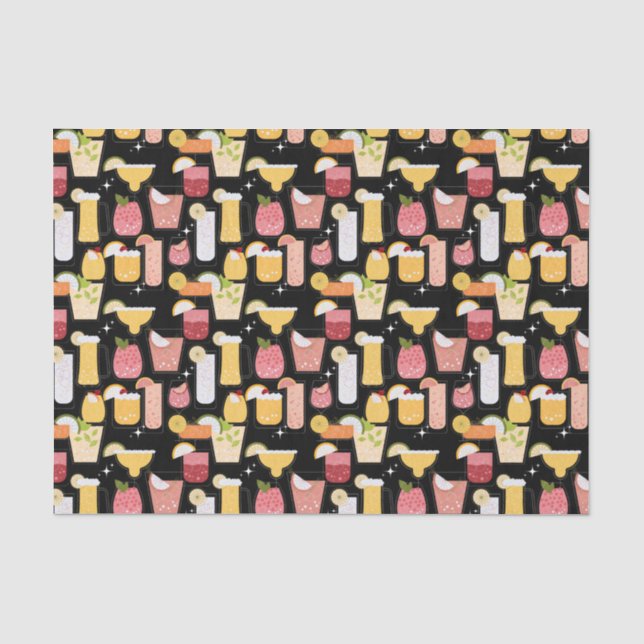 Cocktails Tissue Paper (Front)
