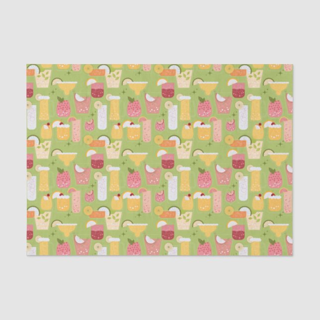 Cocktails Tissue Paper (Front)