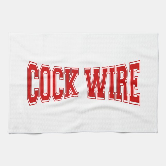 COCKWIRE TEA TOWEL (Horizontal)