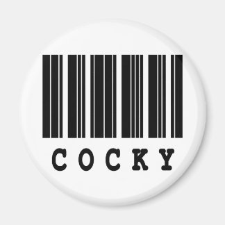 cocky barcode design magnet