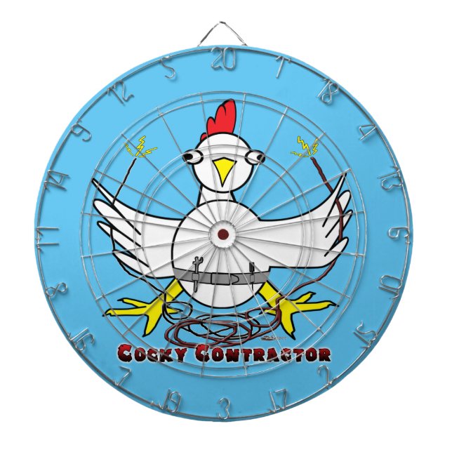 Cocky Contractor Dartboard (Front)