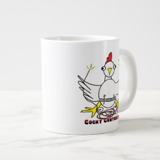 Cocky Contractor Large Coffee Mug