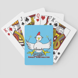 Cocky Contractor Playing Cards