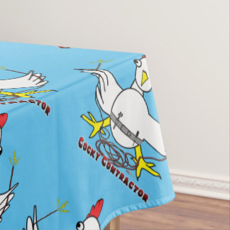 Cocky Contractor Tablecloth