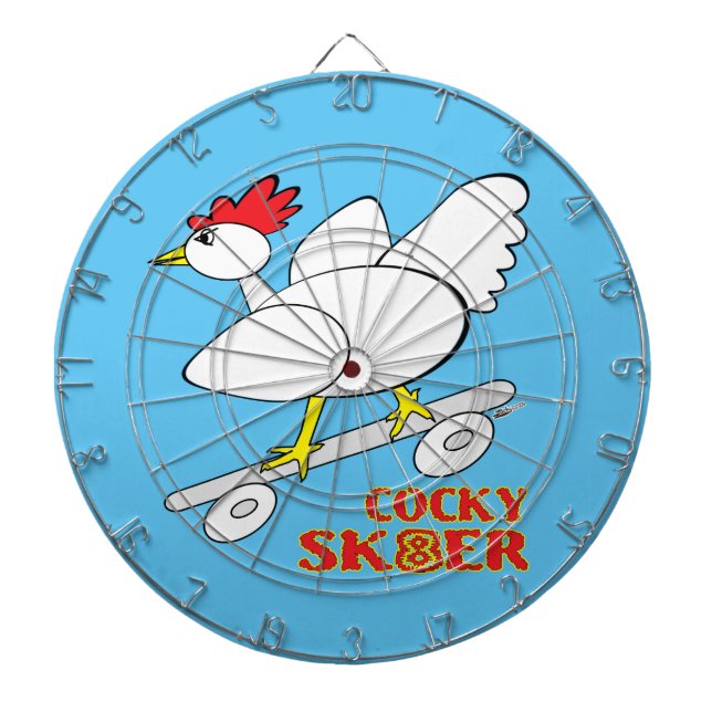 Cocky Skater Dartboard (Front)