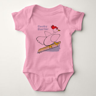 Cocky Surfer Baby Bodysuit