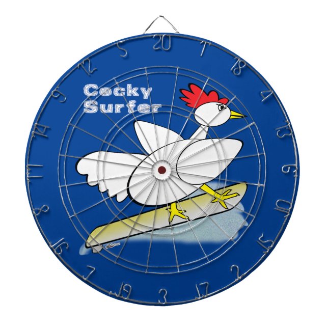 Cocky Surfer Dartboard (Front)