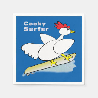Cocky Surfer Napkin
