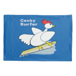 Cocky Surfer Pillowcase