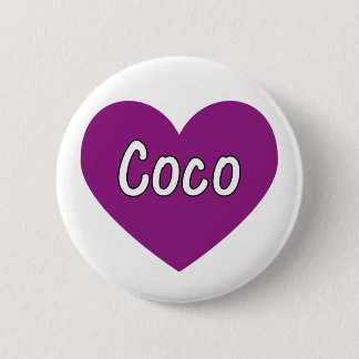 Coco 6 Cm Round Badge