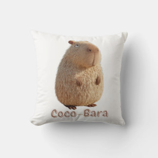 Coco-Bara Vibes. Capybara Core: Coconut Couture Cushion