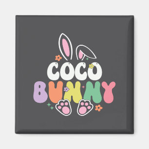 Coco Bunny Women Easter Day Rabbit Grandma Family  Magnet