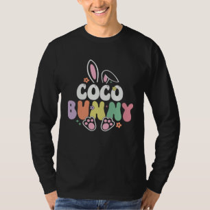 Coco Bunny Women Easter Day Rabbit Grandma Family  T-Shirt
