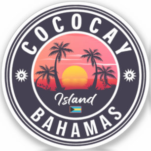 Coco Cay Bahamas Retro Sunset Souvenirs 60s