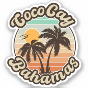Coco Cay Bahamas Retro Sunset Souvenirs 60s