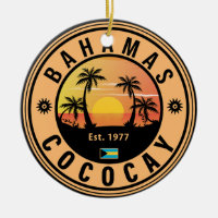 Coco Cay Bahamas Retro Sunset Souvenirs 60s